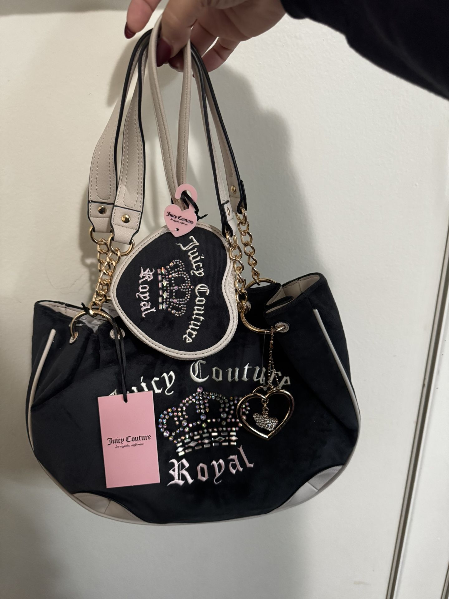 Juicy Kingdom Tote With Matching Heart Wristlet