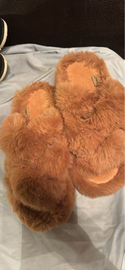 Fluffy Faux Fur Slide Slippers
