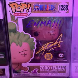 Funko Pop Zoro Signed