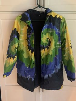 Lands End kid raincoat rain coat rainjacket rain jacket