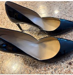 Michael Kors Black Heels Sleek Patent Leather 7m