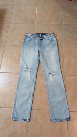 Men's Straight Leg Vader Light Wash Ripped Jeans - Size 30x32