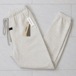 Fear of God Essentials Cuffed Sweatpants — Light Oatmeal