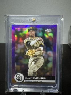 Manny Machado Topps Chrome Purple /75