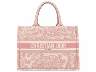 Christian Dior Book Tote Bag Pink