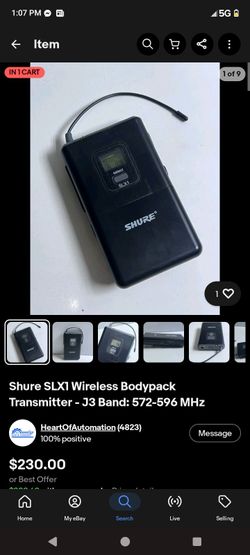 Shure SLX1 Wireless Bodypack Transmitter