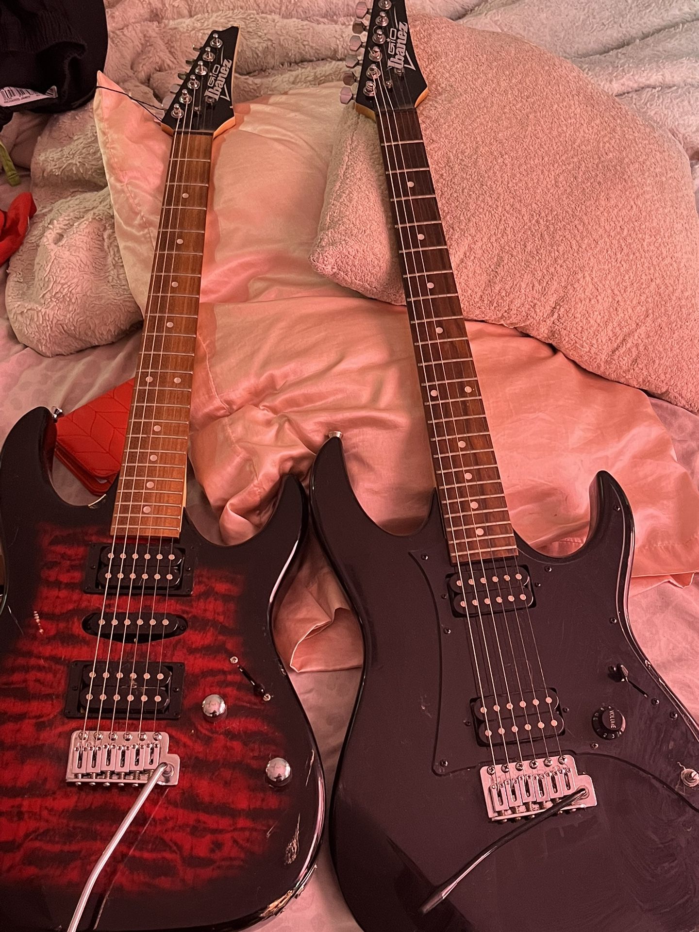Two Electric Ibanez Guitar’s