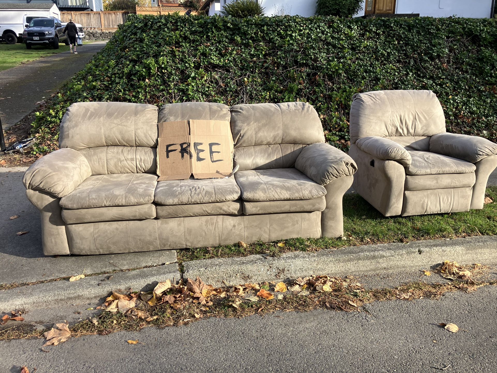 Free Couch And Recliner