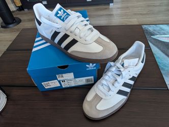 Adidas Samba OG  (White/ Black / Men's Size 9)
