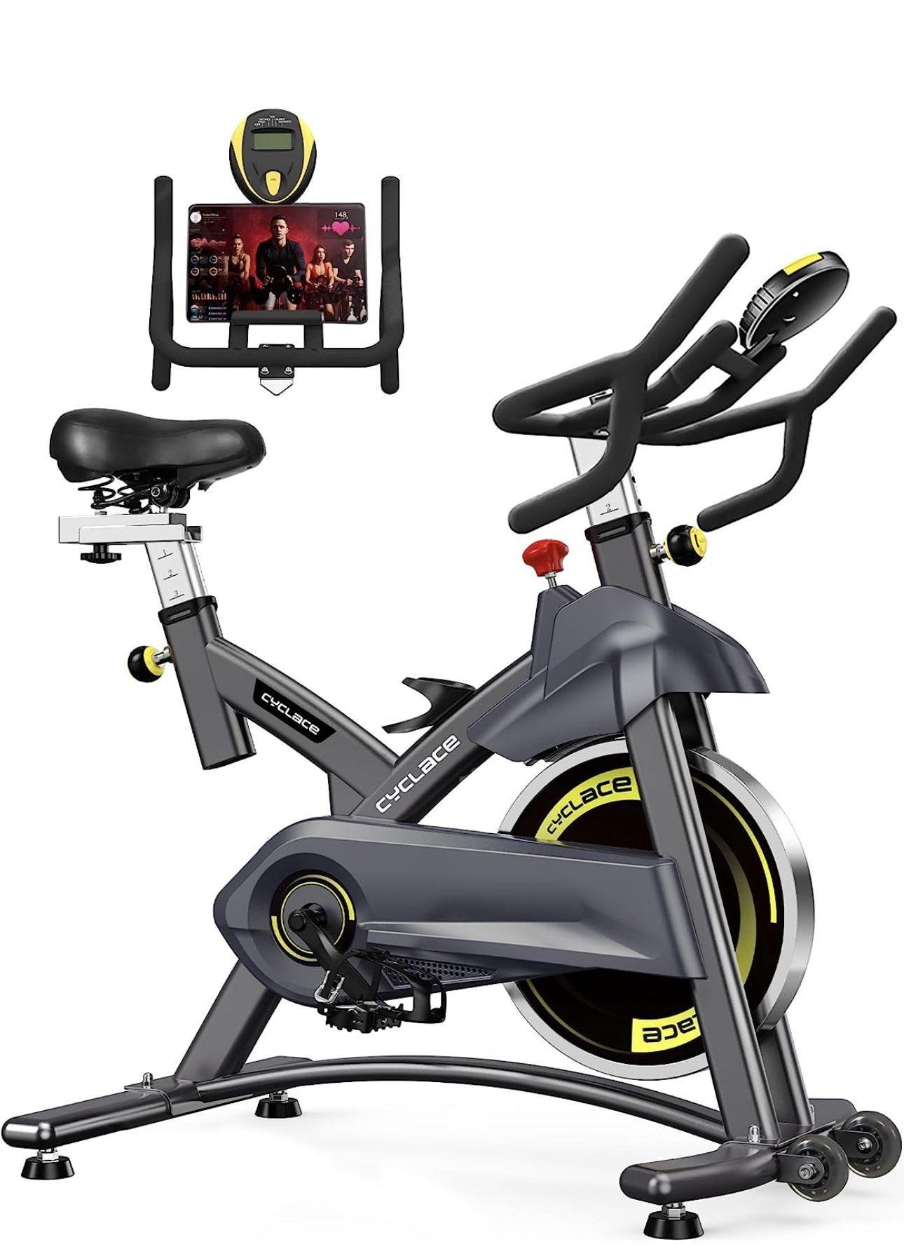 Cyclace PRO Magnetic Exercise Bike 003C 350lbs/003 330lbs/Indoor Cycling Bike Stationary Bike With Tablet Holder, Indoor Bike for Home Exercise