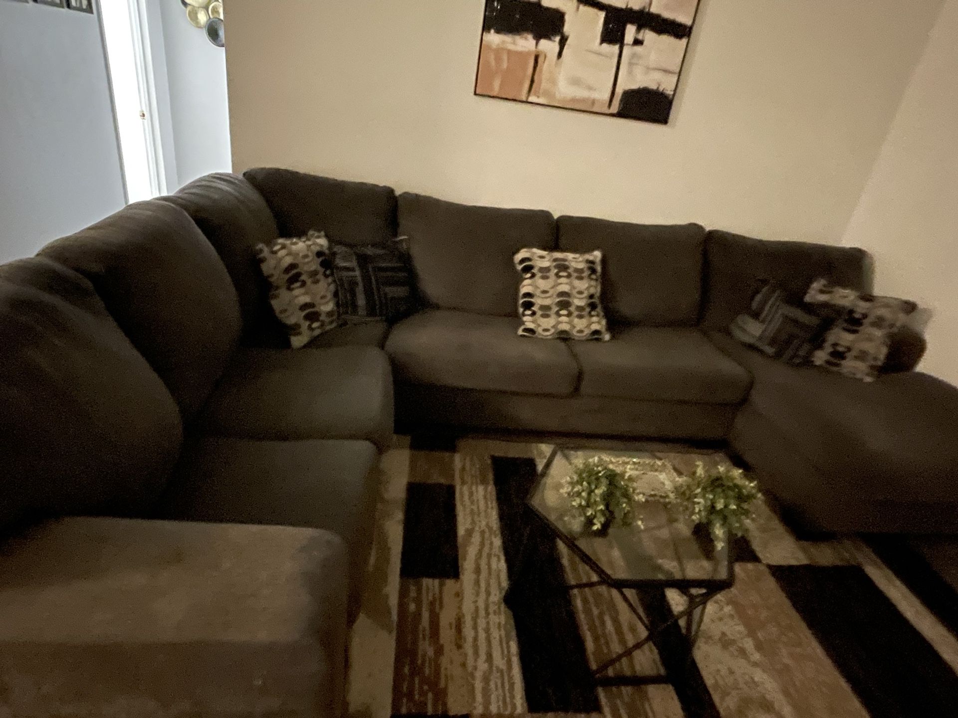Brown Ashley Furniture Couch 