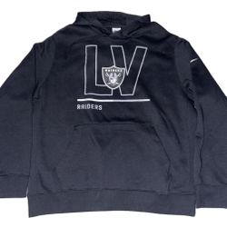 Nike Las Vegas Raiders LV Black Hoodie Sweatshirt Men’s Large New 