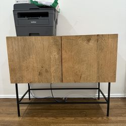 Mid-Century Carved Wood Credenza / Console Table – Excellent Condition