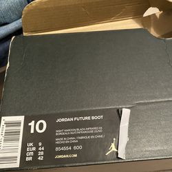 Nike Air Jordan Future Boot With Box Size 10