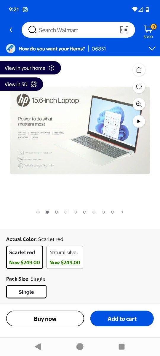 HP 15.6 In laptop
