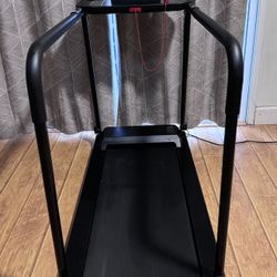  Treadmill with Long Handrails - 300 lbs Weight Capacity 