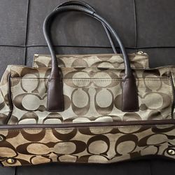 Coach Brown Tan Bag