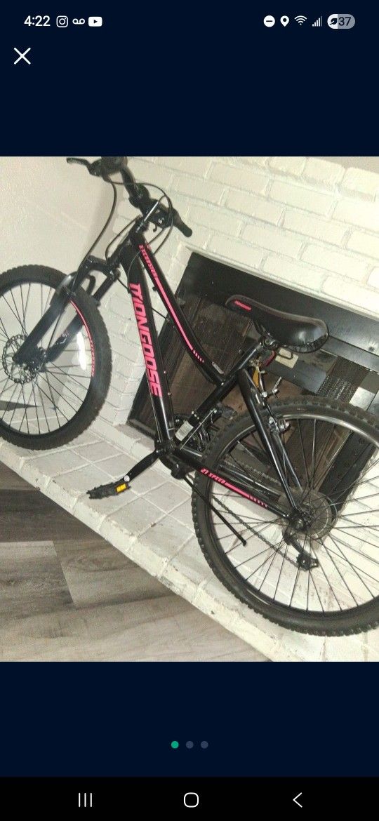 Mongoose Pink Mountain Bike