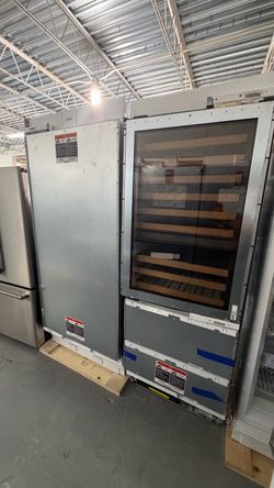 🔥 SUB-ZERO DESIGNER SERIES WINE STORAGE  30” Wine Storage + Refrigerator Drawers Model: DET3050WR/R