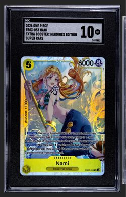 One Piece Nami EB03-053 Super Rare SGC 10