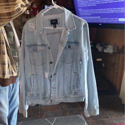 Forever 21 Men Size Xl Jean Jacket 