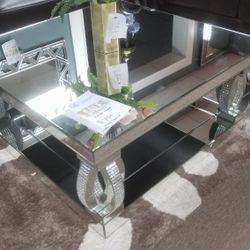 🥏GLASS COFFEE TABLE BRAND NEW 