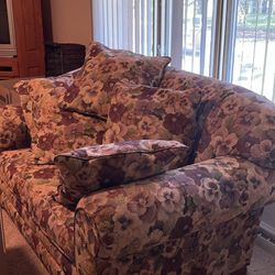 Love Seat And Oversized Chair 