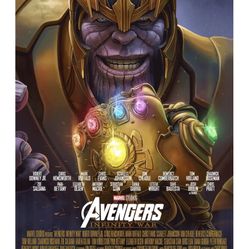 Thanos/ Iroman 3D Lenticular Poster 
