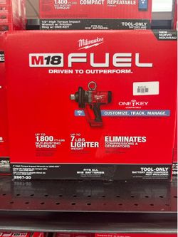 Milwaukee M18 FUEL 1" High Torque Impact Wrench with ONE-KEY