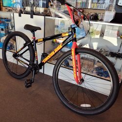 NEW LIMITED EDITION 2024 SE STOCKTON FLYER 29 BLACK HEAT SINGLE SPEED FREESTYLE WHEELIE BIG BMX BIKE