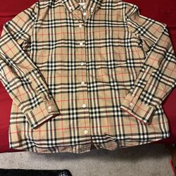 burberry button up 