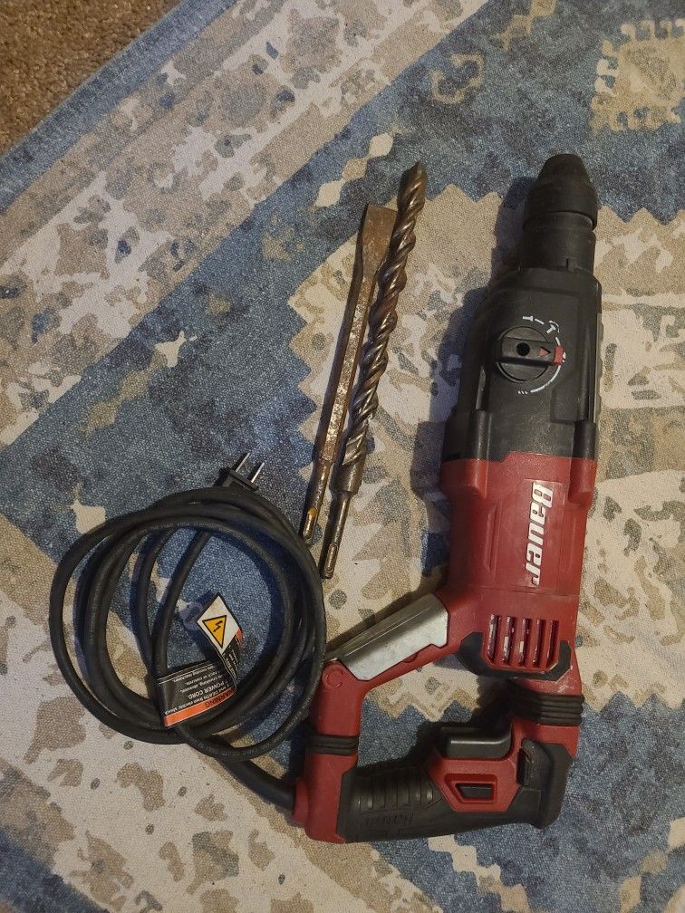 Bauer Hammer Drill +Chisel Bit+Drill Bit