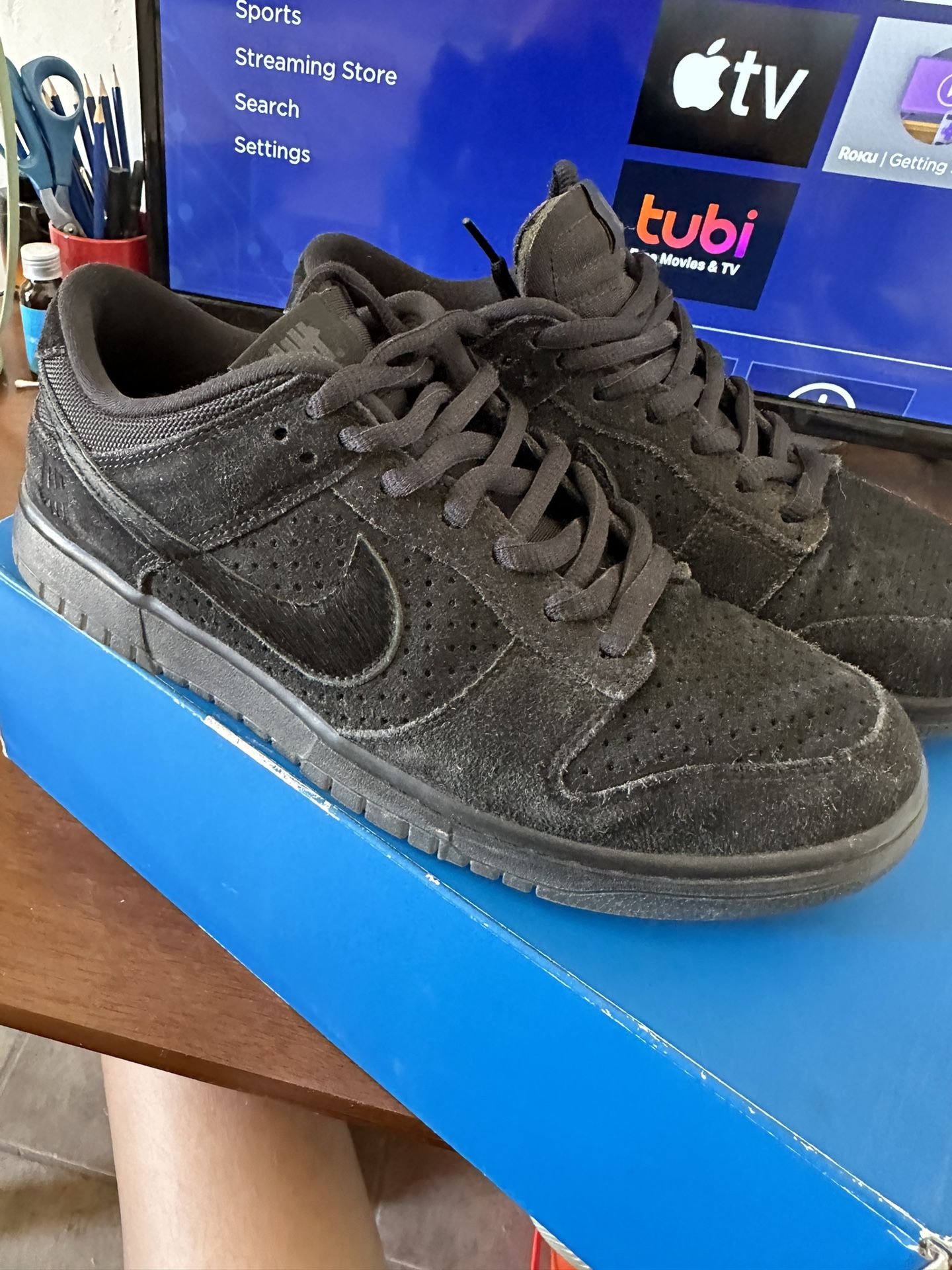 Nike Dunk X Undefeated 5 Black Size 10