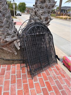 Black Steel Fence Panels (15-panels)