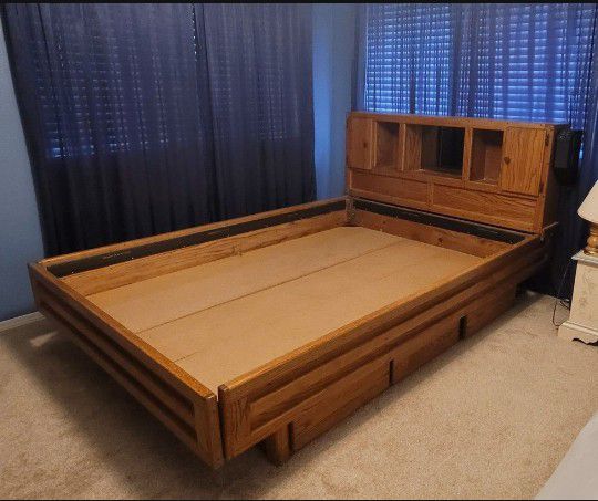 Oak Queen Bed Frame