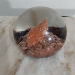 MURANO - ITALY ART GLASS PAPERWEIGHT 3"×2.5" - C5
