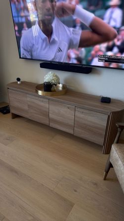Wayfair brand new Cove Fluted 70.8” TV Stand for TVs up to 85” Entertainment Center with 4 Storage Cabinets