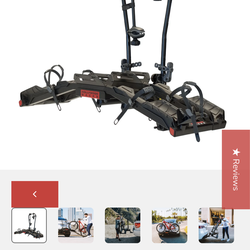 Hollywood Destination E Bike Rack for 2 electric bikes