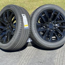 NEW 22” Black Chevy Silverado GMC Sierra wheels 6 lug rims Tahoe Yukon Suburban Tires Escalade Avalanche