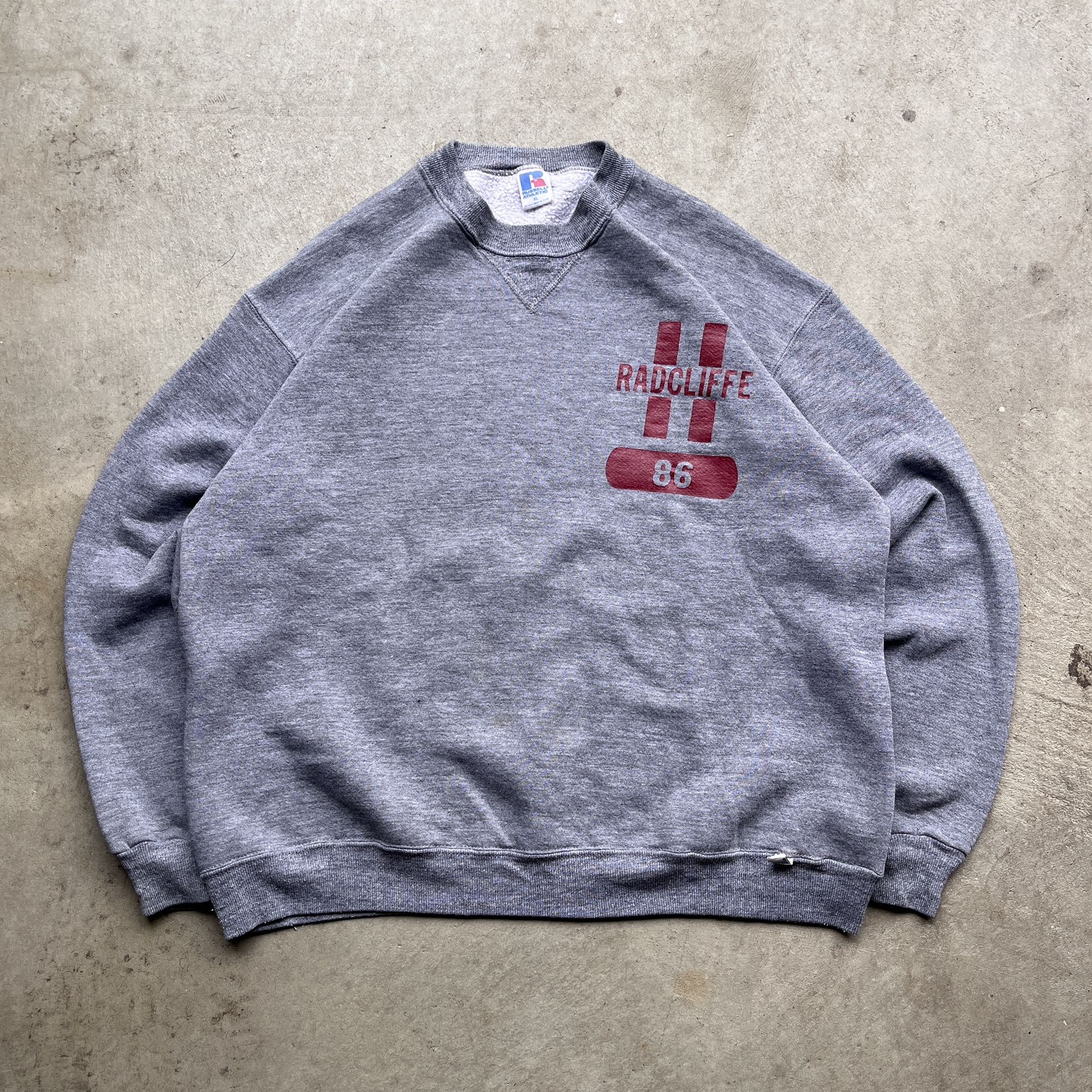 Vintage Russell Athletic Gray Pullover Sweatshirt Crewneck