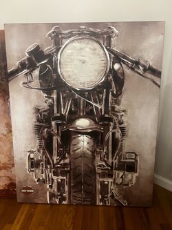 Motorcycle wall art
