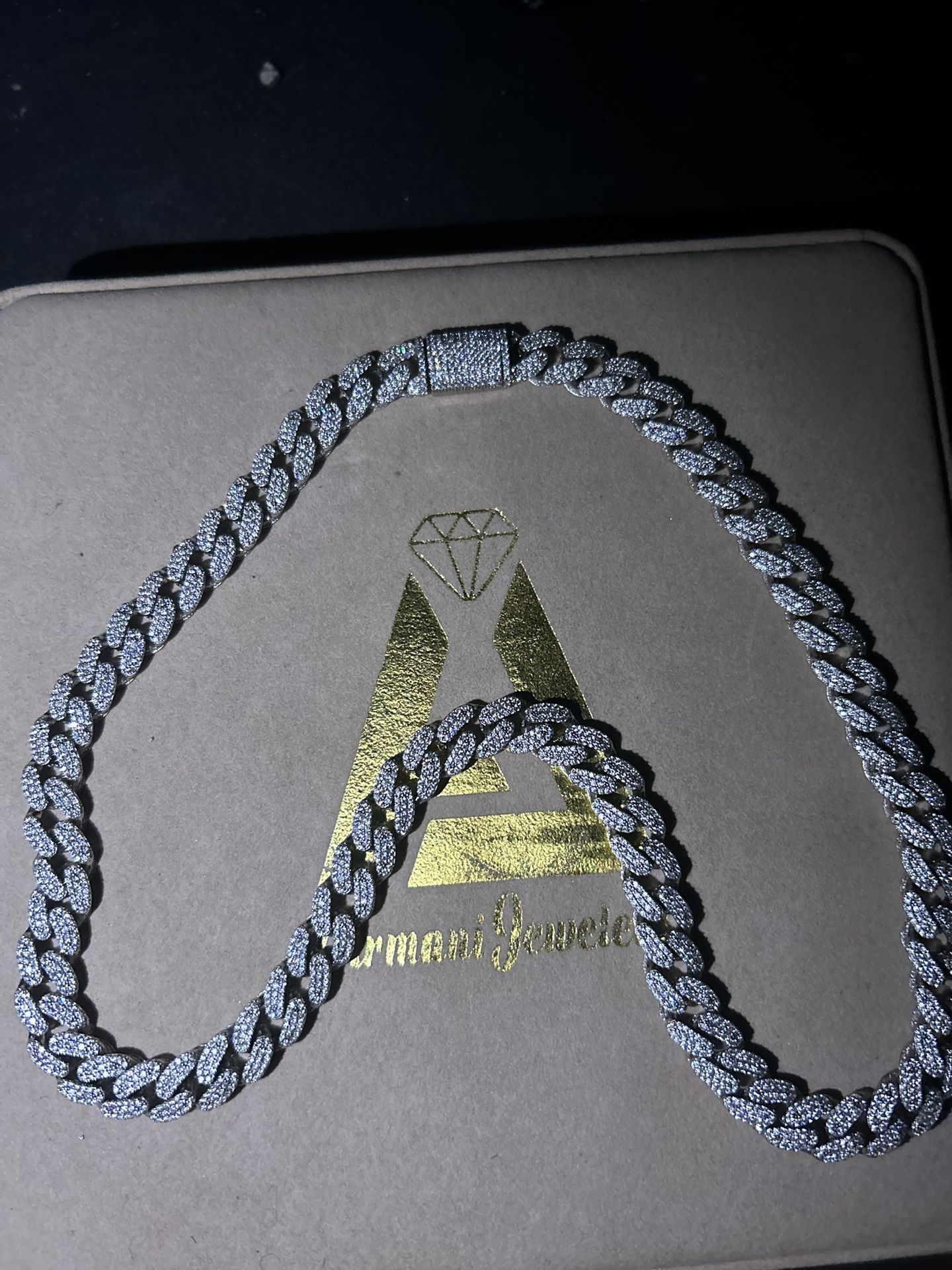 22 Inch Moissanite Diamond Chain
