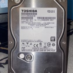 Toshiba 1tb sata   hhd working Pc Part