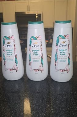 Dove Peppermint Bark Body Wash 20 oz (3 Pack)
