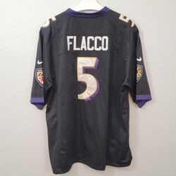 Baltimore Ravens #5 Joe Flacco Nike NFL Stitched Jersey Size XL Black
