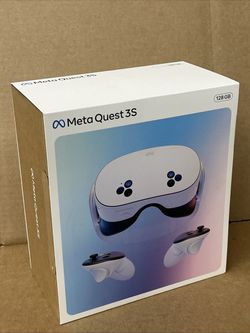 (NEW Unopened) Meta Quest 3S 128GB VR Headset — Level Up With Double the Storage — 2X Graphical Processing Power — Virtual Reality Without Wires — Acc