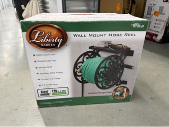 Liberty Garden Decorative Wall Mount Hose Reel (Brand New)