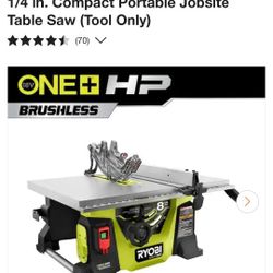 Ryobi Cordless Table Saw Used
