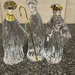 Gorham Skalsky crystal With a Gold plated ring around the forehead and a green stone negativit Teen Gasper Figuring