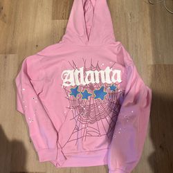 Pink Atlanta sp5der hoodie 